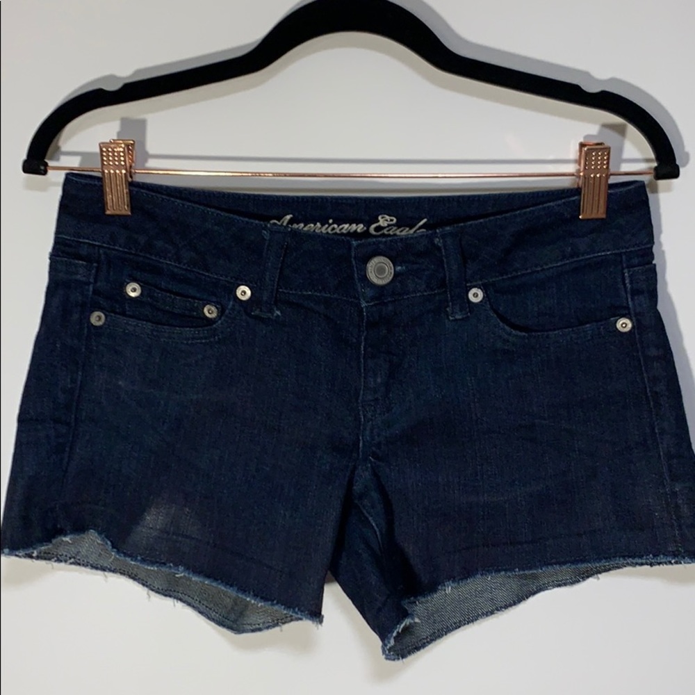 American Eagle Dark Blue Jean Shorts,  Size  4
